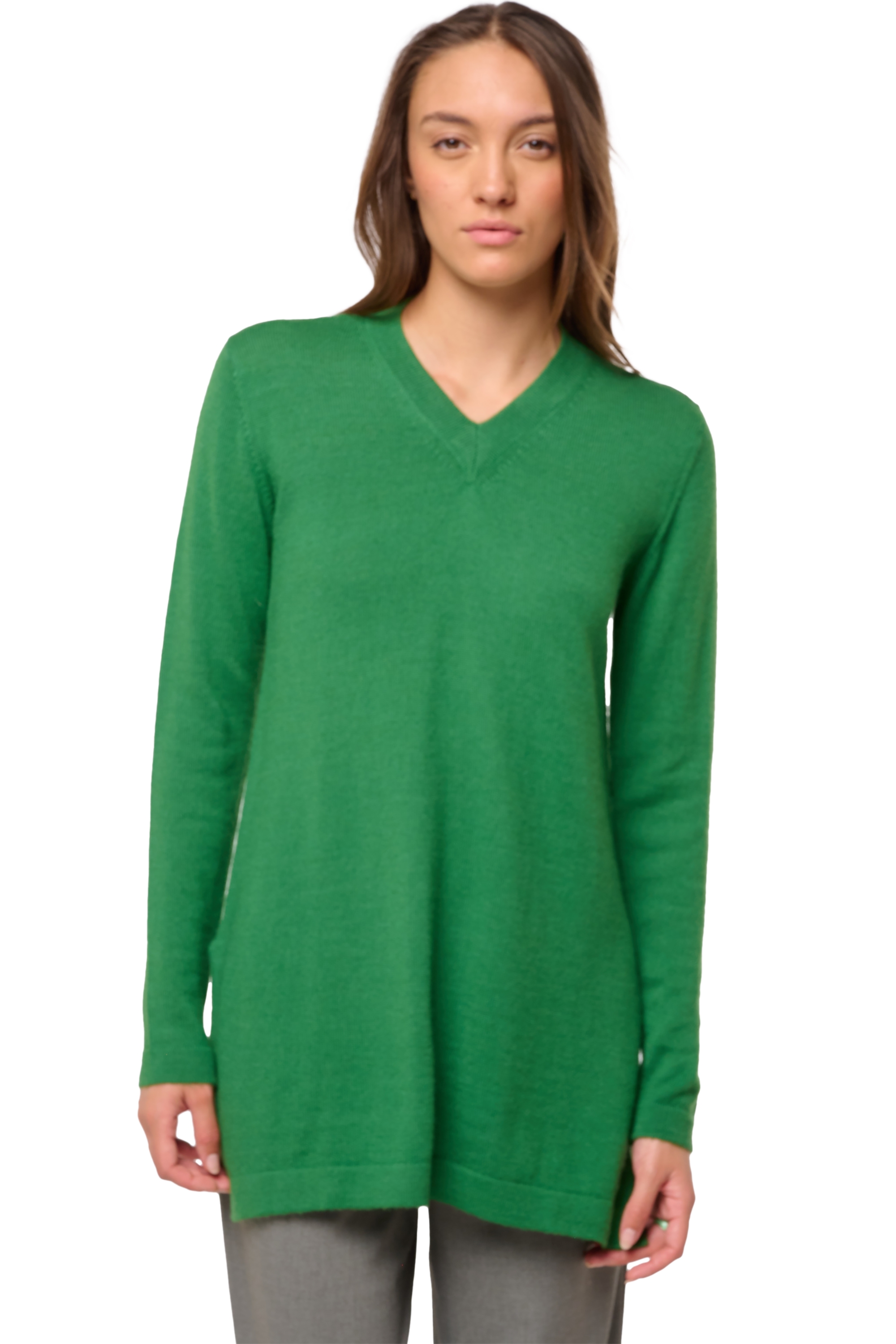 Baby Alpakawolle kaschmir pullover damen sydney green leaf 2xl